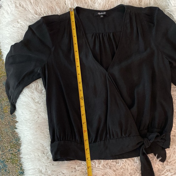 Madewell Silk Wrap Top - Picture 7 of 9